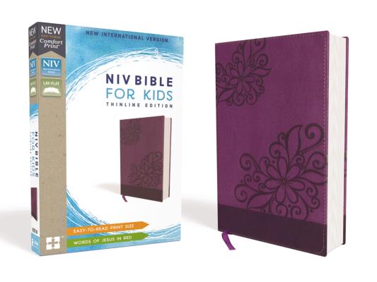 NIV Bible for Kids Leathersoft Purple Red Letter Edition Comfort P