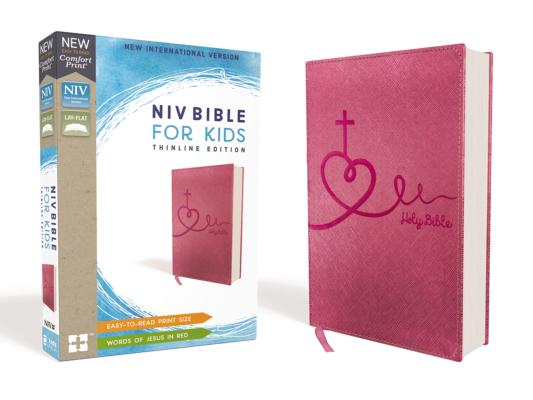 NIV Bible for Kids Leathersoft Pink Red Letter Edition Comfort Pri