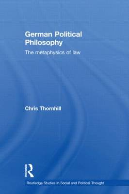 German Political Philosophy By Chris Thornhill (Paperback)