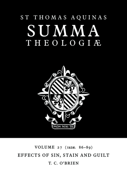 Summa Theologiae Vol 27 By Saint Thomas Aquinas (Paperback)