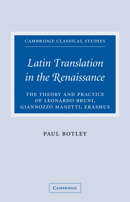 Latin Translation in the Renaissance (Paperback) 9780521100540