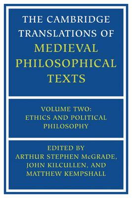 The Cambridge Translations of Medieval Philosophical Texts Volume 2