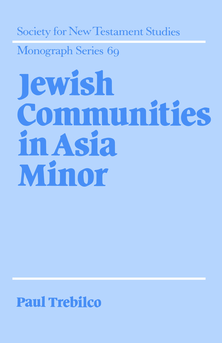 Jewish Communities In Asia Minor