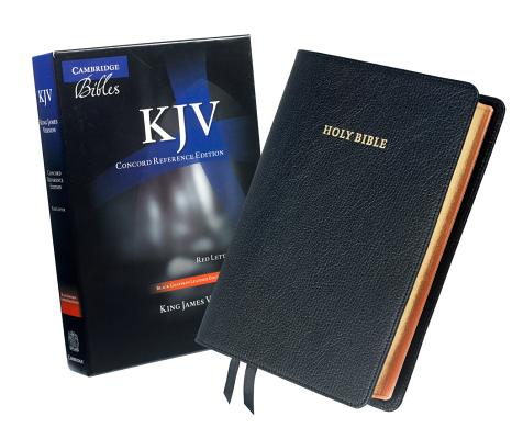 KJV Concord Reference Bible Black Goatskin Leather Concordance Dic