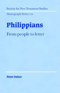 Philippians From People to Letter (Hardback) 9780521790468