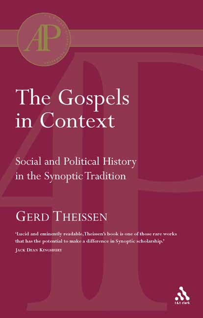 Gospels in Context By Gerd Theissen (Paperback) 9780567084866