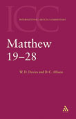 Matthew 19-28 International Critical Commentary (Hardback)