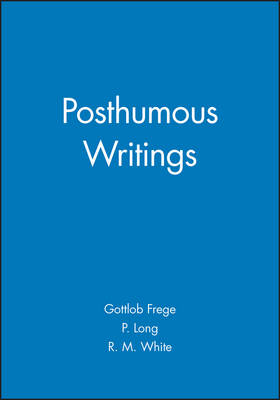 Posthumous Writings By Gottlob Frege (Paperback) 9780631128359