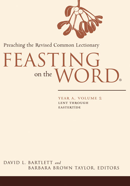 Feasting on the Word Year A Volume 2 By David L Bartlett (Hardback)