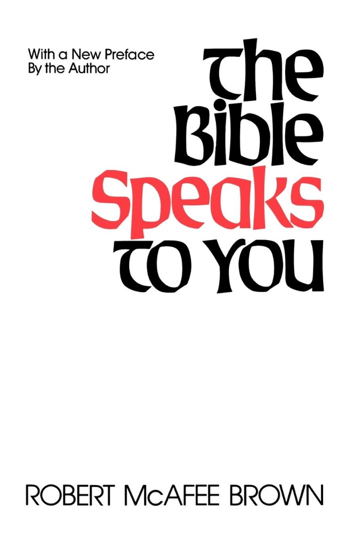 Bible Speaks to You By Robert Mc Afee Brown (Paperback) 9780664245979