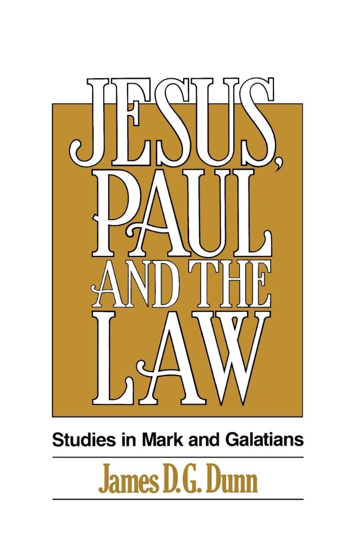 Jesus Paul And The Law By James D G Dunn (Paperback) 9780664250959