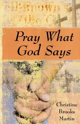 Pray What God Says By Martin Christine Brooks (Paperback)