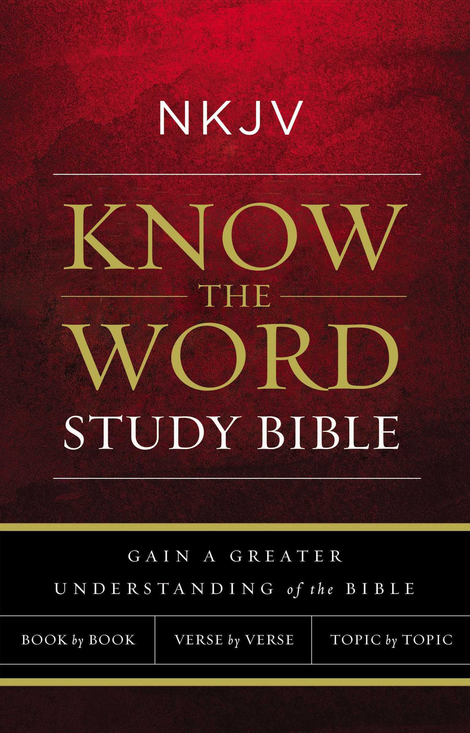 NKJV Know The Word Study Bible Hardcover Red Letter By Thomas Nelson