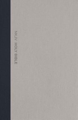 Nkjv Thinline Bible Large Print Cloth Over Board Gray Blue Red Le