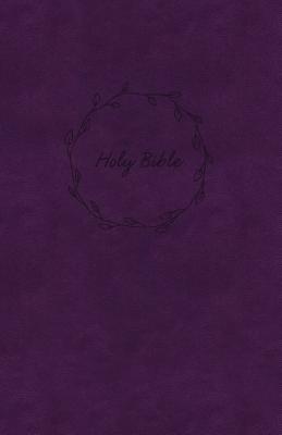 NKJV Value Thinline Bible Large Print Imitation Leather Purple Red