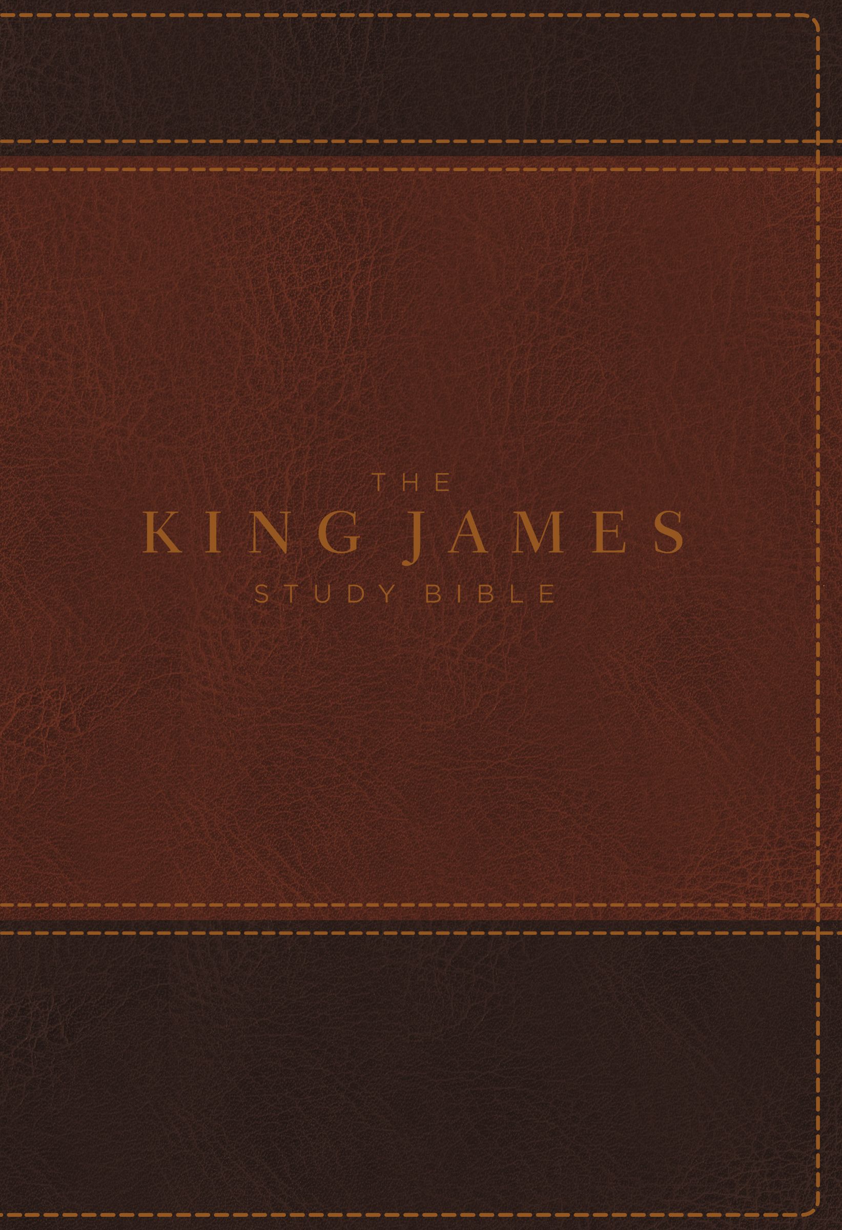 The King James Study Bible Imitation Leather Brown Indexed Full-Co