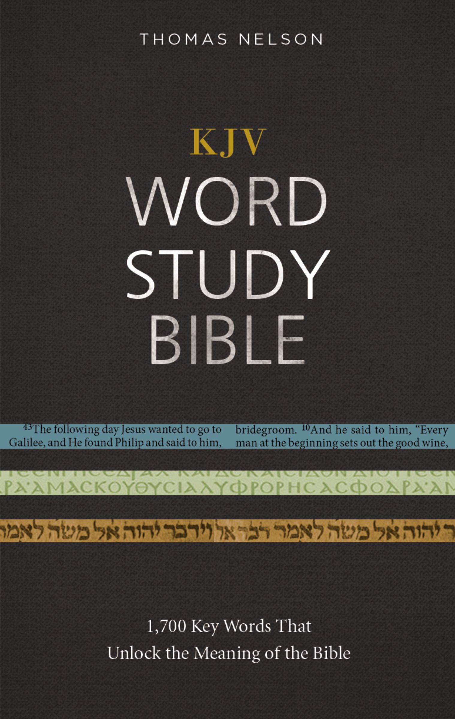 KJV Word Study Bible Hardcover Red Letter By Thomas Nelson (Hardback)