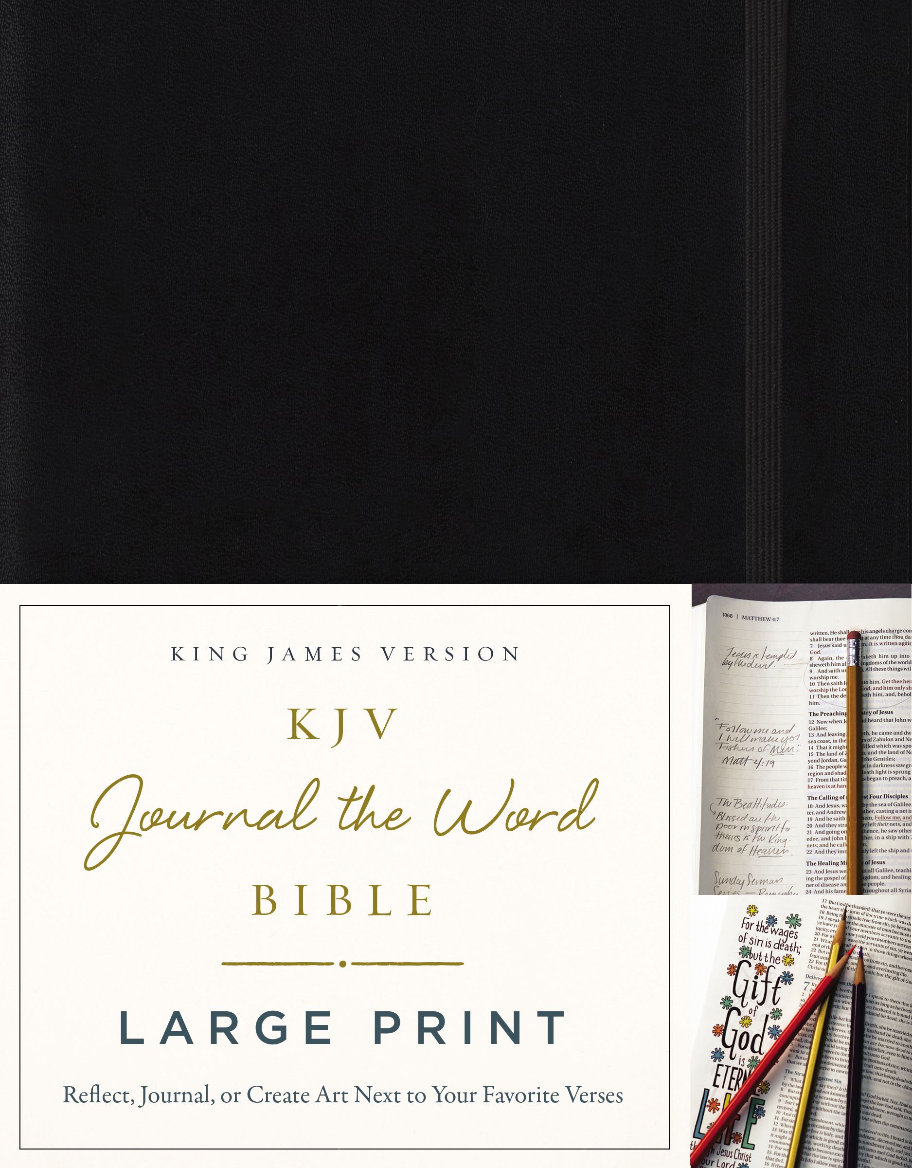 KJV Large Print Bible Journal the Word Reflect Journal or Create Ar