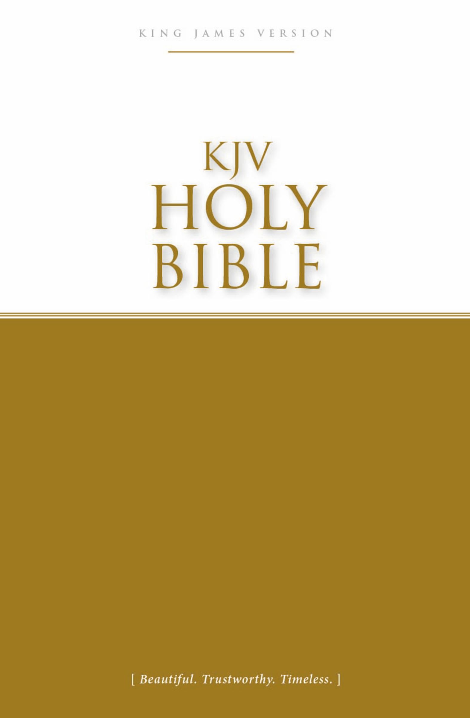 KJV Economy Bible Gold Paperback Plan Of Salvation 30-Day Reading