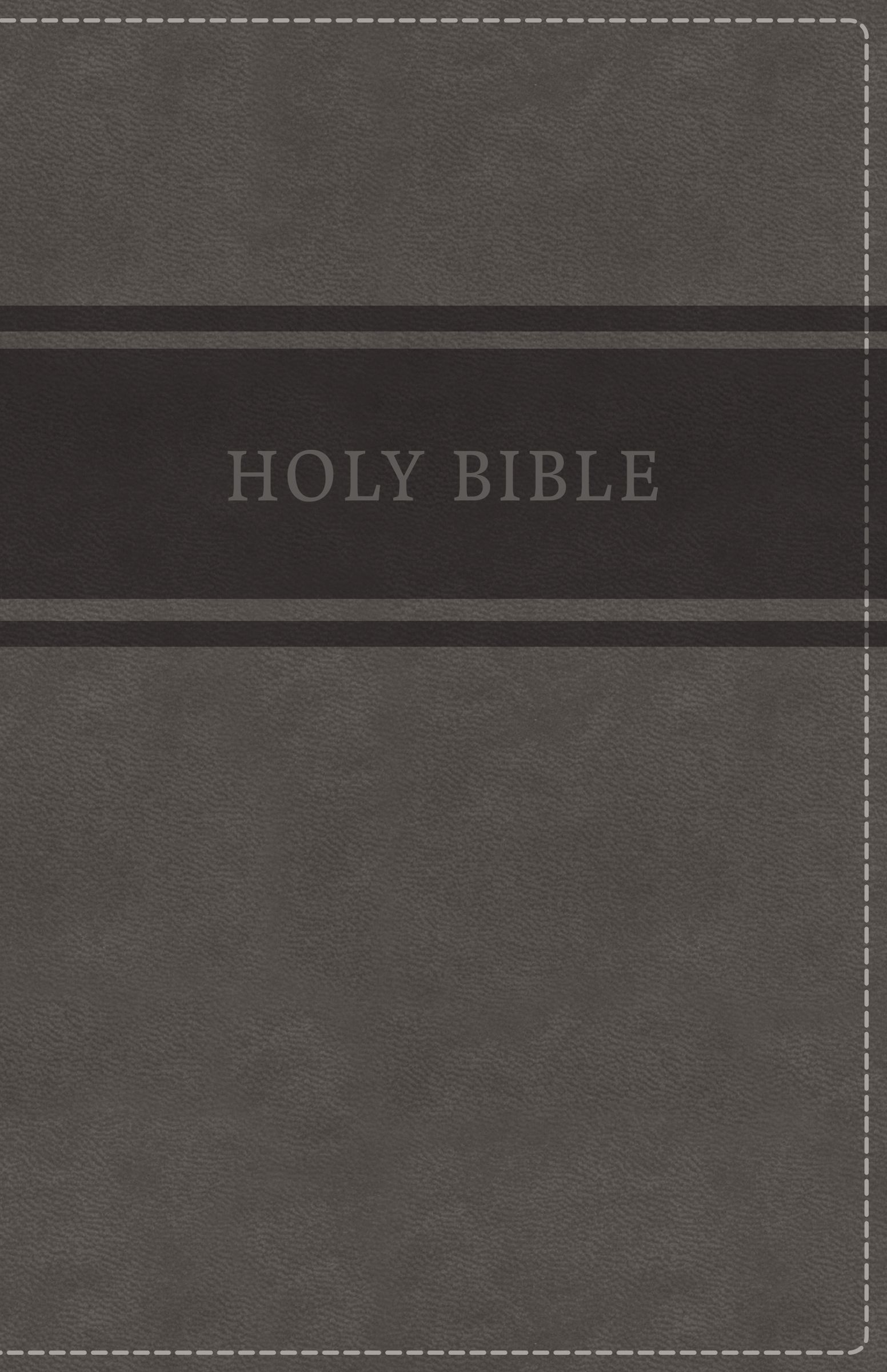 KJV Deluxe Gift Bible Imitation Leather Gray Red Letter Edition