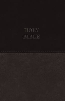 KJV Value Thinline Bible Large Print Imitation Leather Gray Red L