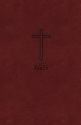 KJV Value Thinline Bible Large Print Imitation Leather Burgundy R