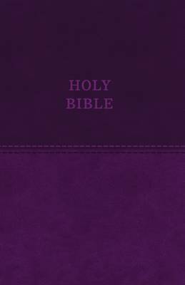 KJV Value Thinline Bible Large Print Imitation Leather Purple Red