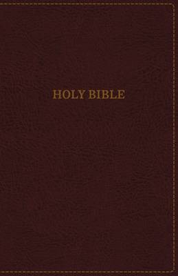 KJV Thinline Bible Large Print Imitation Leather Burgundy Red Let