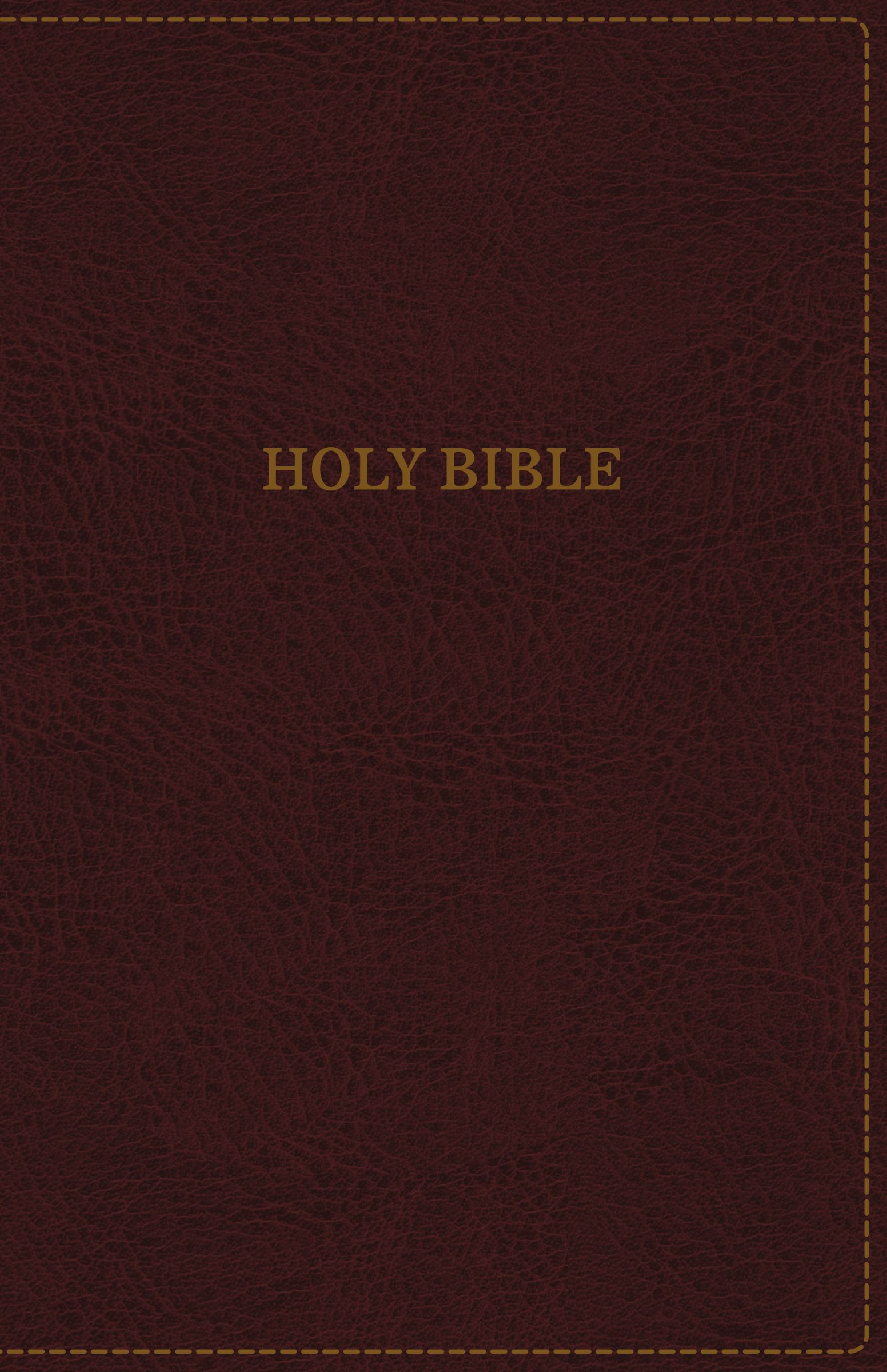 KJV Thinline Bible Standard Print Imitation Leather Burgundy Red