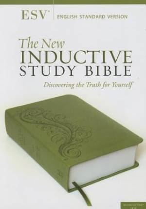 ESV New Inductive Study Bible Green Imitation Leather Charts Maps