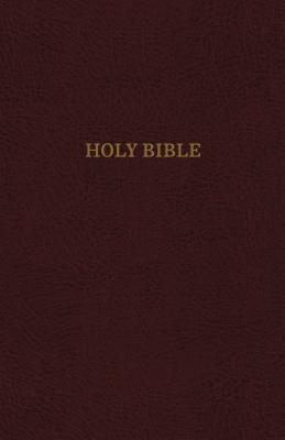 KJV Reference Bible Burgundy Bonded Leather Giant Print Red Letter