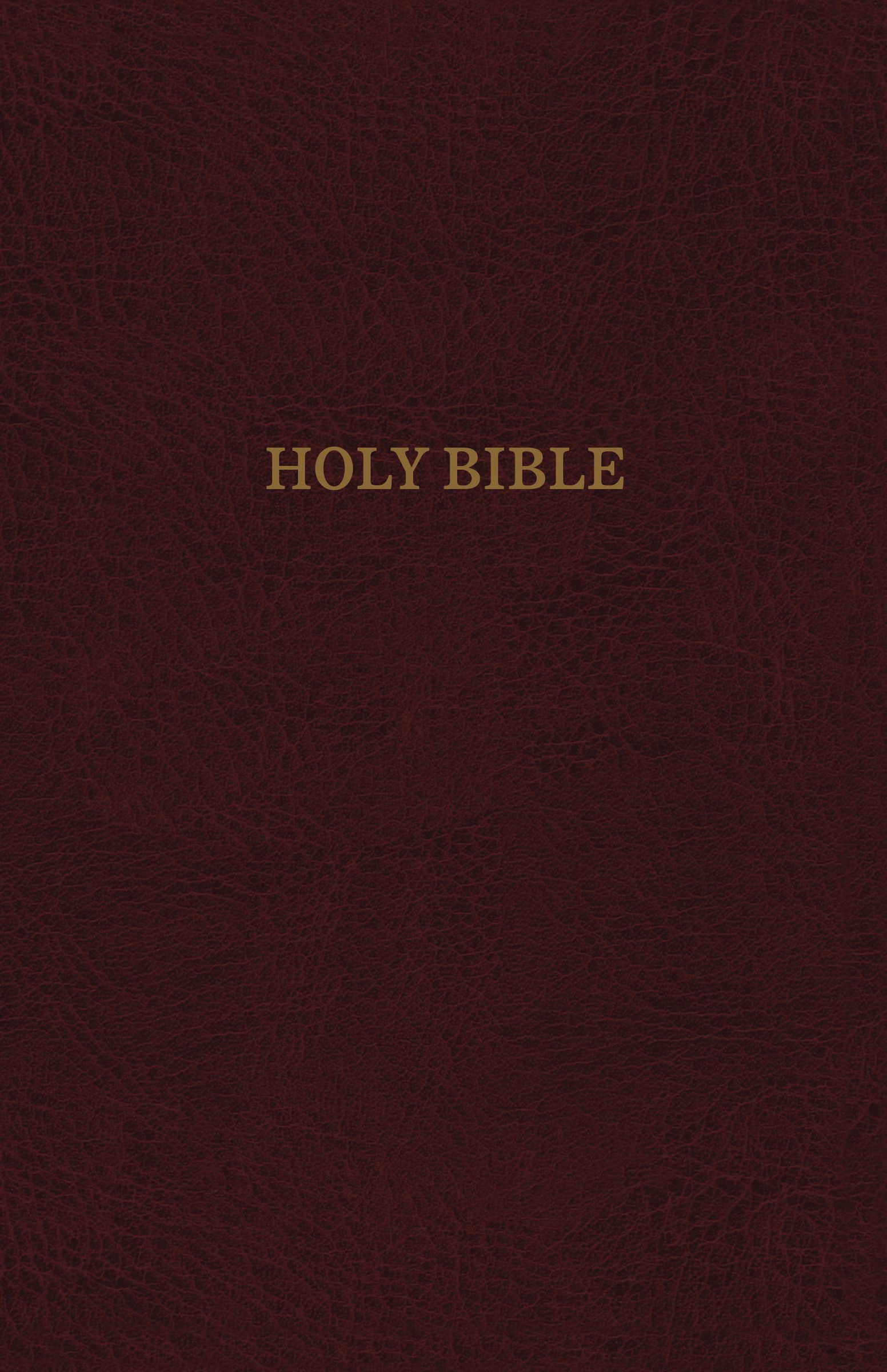 KJV Reference Bible Personal Size Giant Print Bonded Leather Burgu