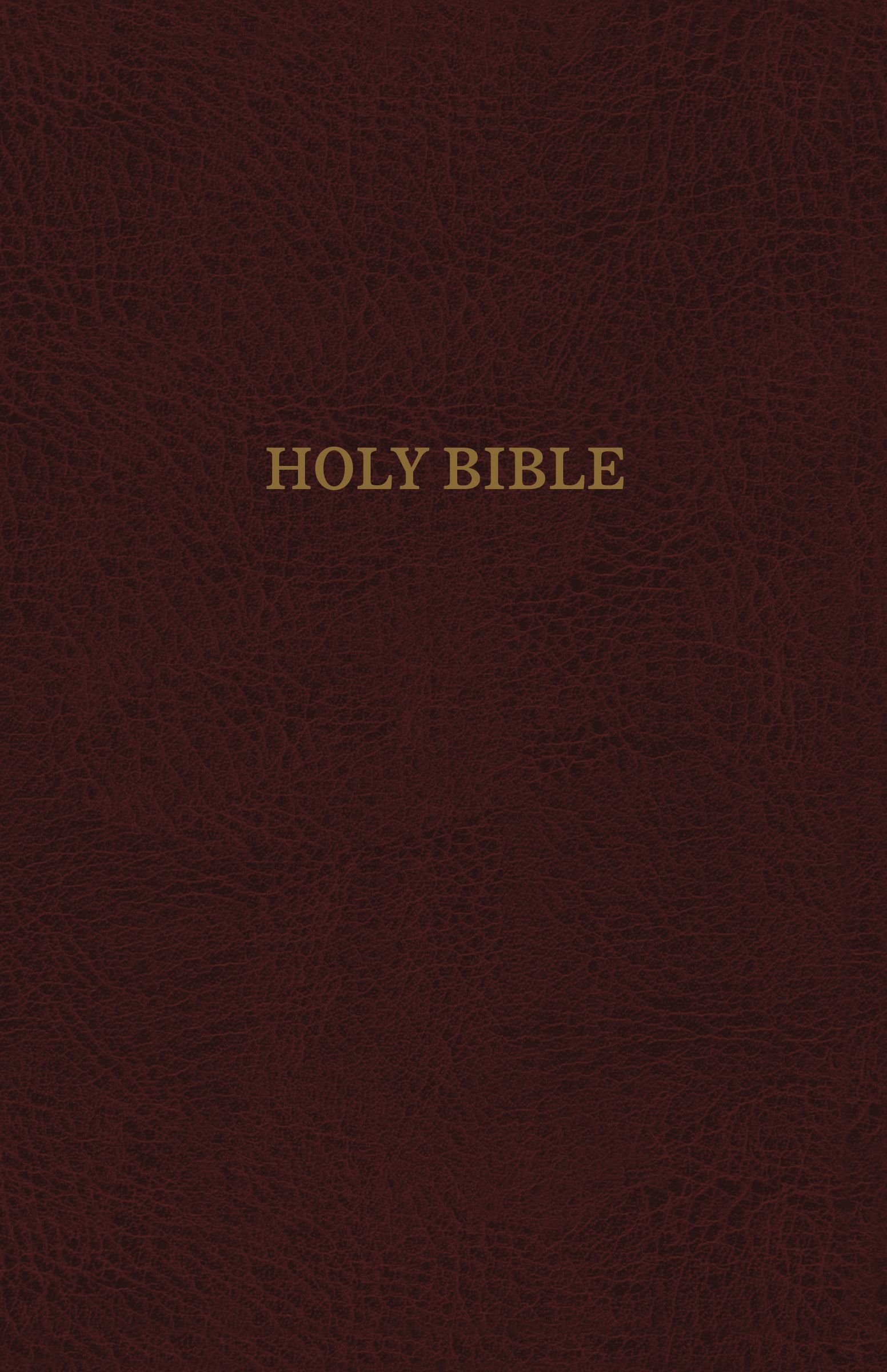 KJV Thinline Reference Bible Bonded Leather Burgundy Indexed Red