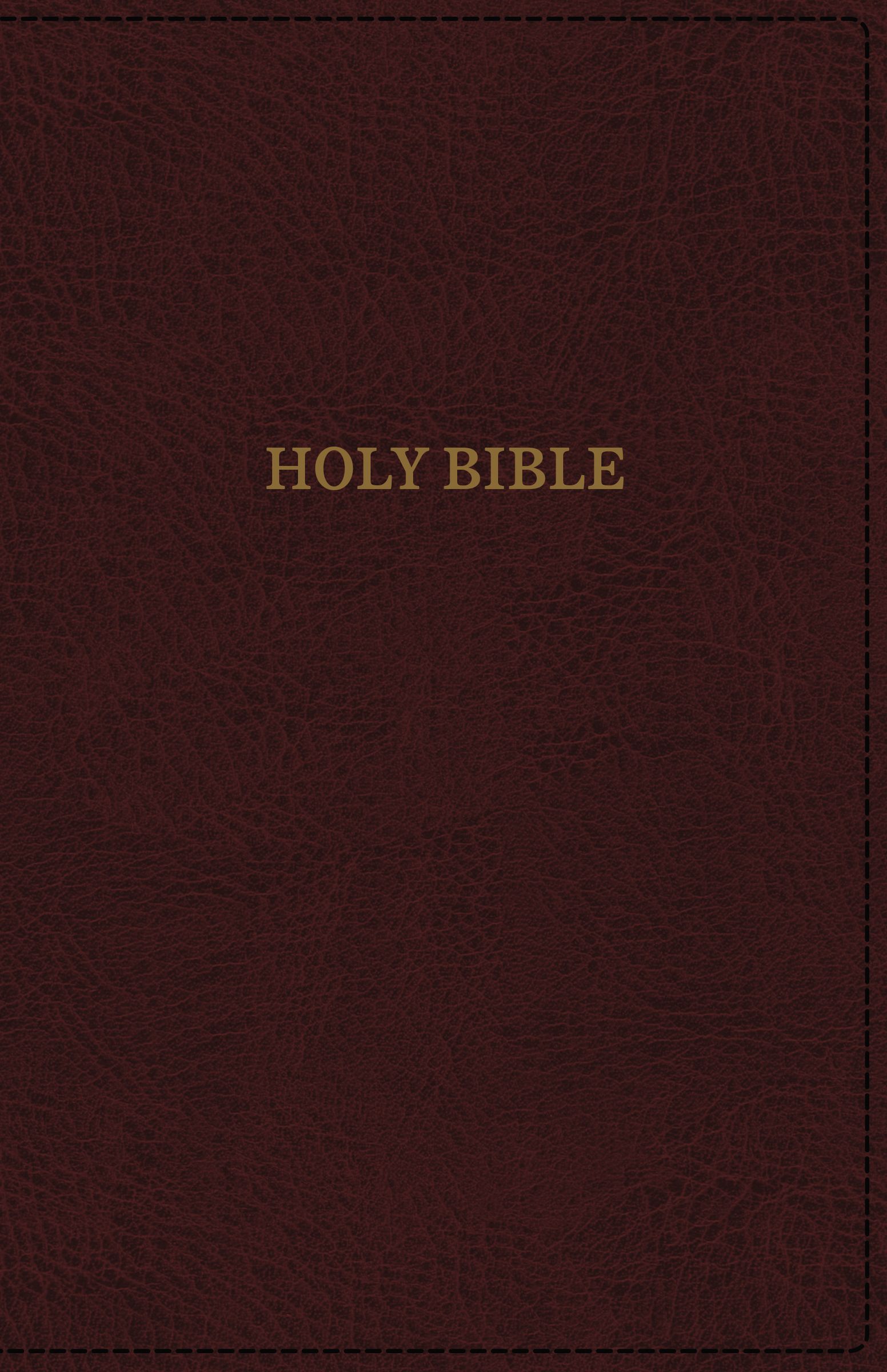 KJV Deluxe Thinline Reference Bible Imitation Leather Burgundy Red