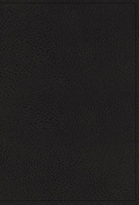 NKJV Single-Column Reference Bible Genuine Leather Black Comfort P