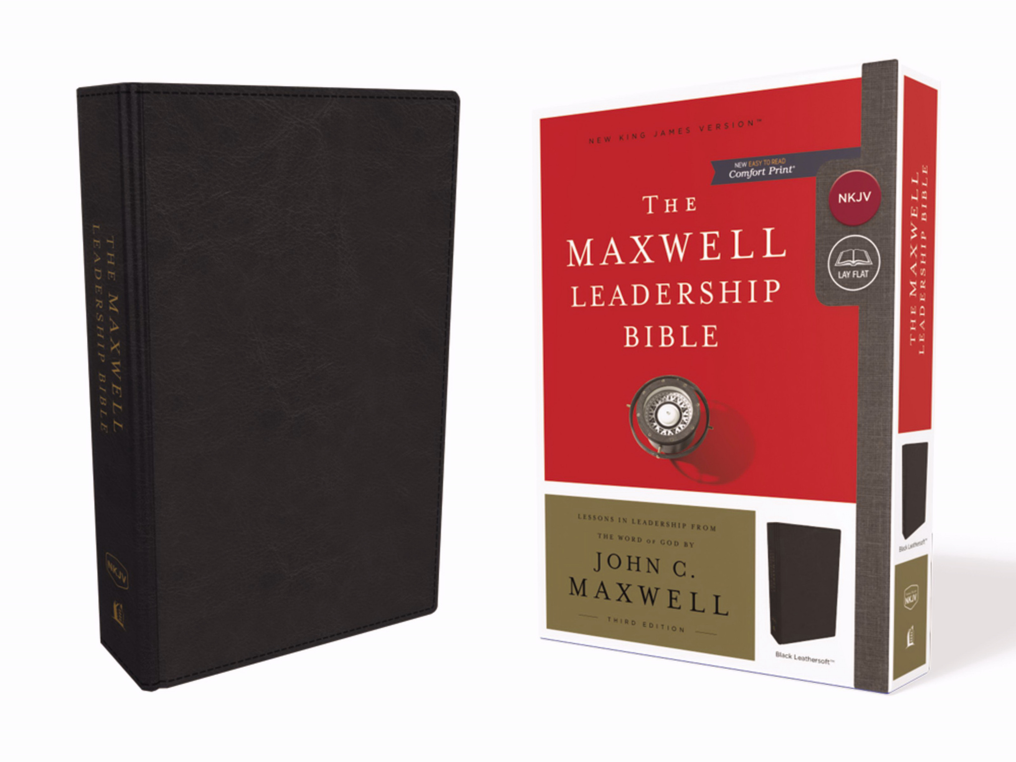 John C Maxwell NKJV Leadership Bible Black Imitation Leather Comfo