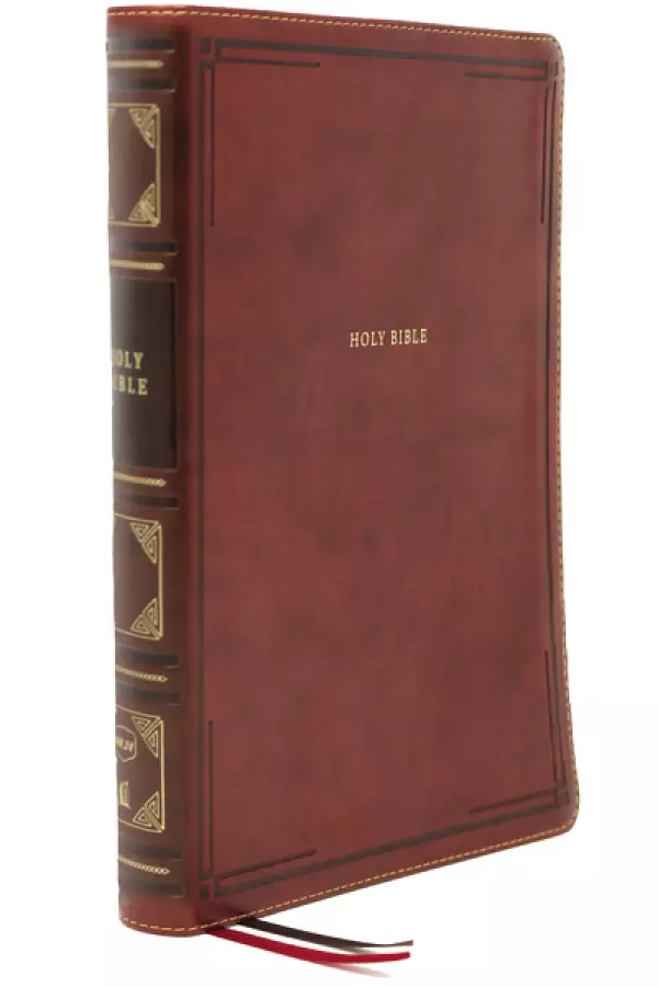 Holy Bible KJV Giant popular Print Red Letter Dugan Burgundy Leather 1984