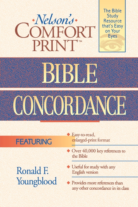 Comfort Print Bible Concordance By Thomas Nelson (Paperback)