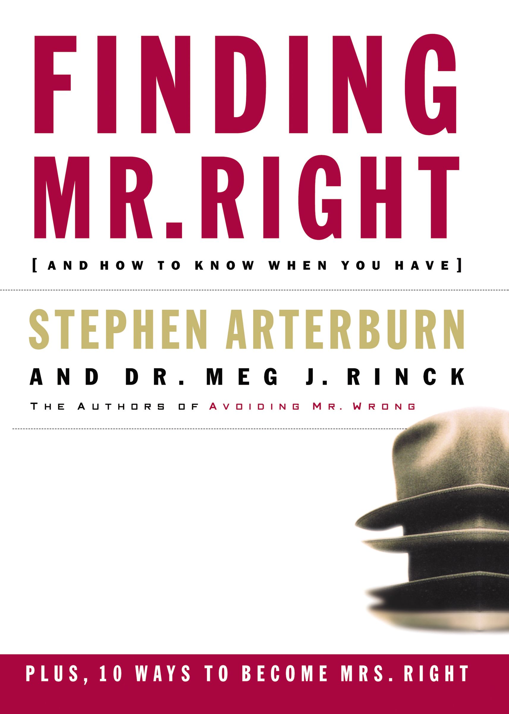 Finding Mr Right By Meg J Rinck Stephen Arterburn (Paperback)