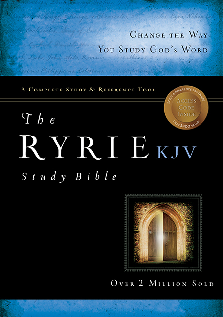 KJV Ryrie Study Bible Black Genuine Leather By Charles Ryrie (Leather)