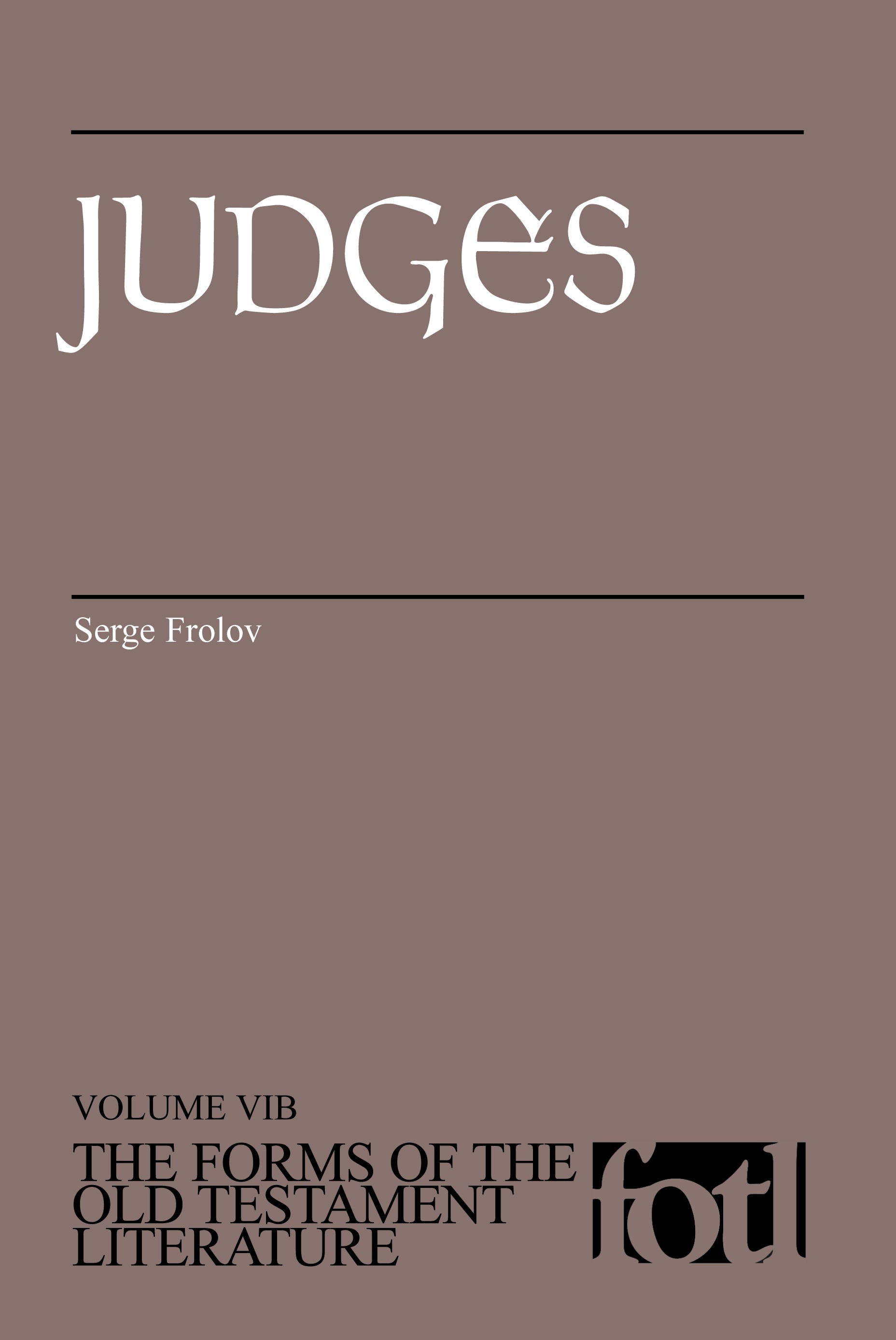 Judges Volume VIB By Serge Frolov (Paperback) 9780802829672