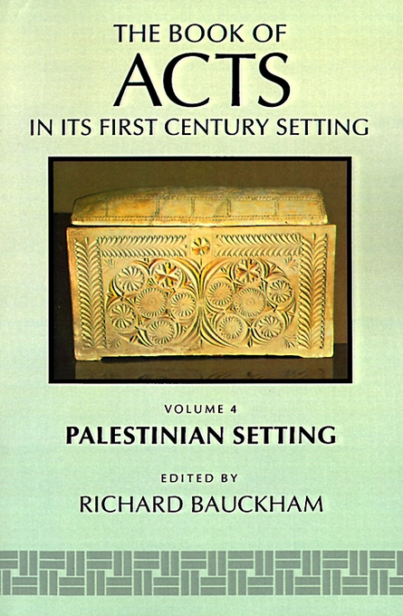 Book of Acts in Its Palestinian Setting By Bauckham (Paperback)