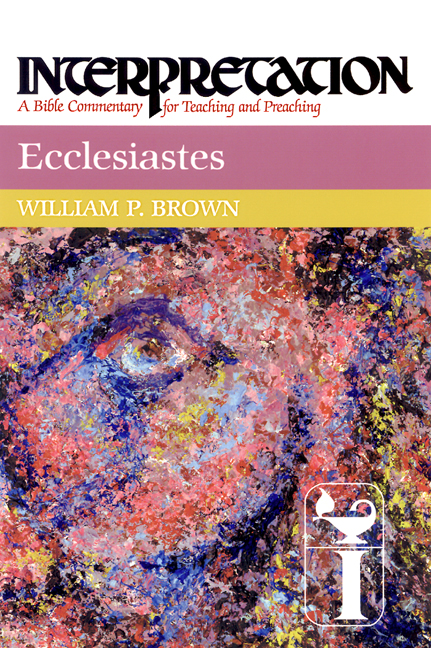 Ecclesiastes Interpretation Commentary By William Brown (Hardback)