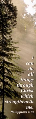 Bookmark-I Can Do All Things Through Christ Philippians 4 13 KJV Pa