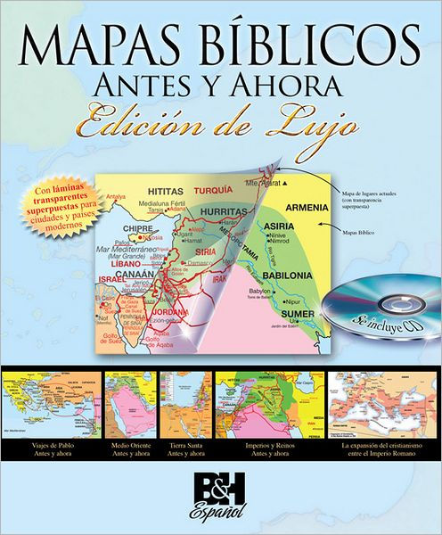 Then And Now Bible Maps Book By B & h Espanol Editorial