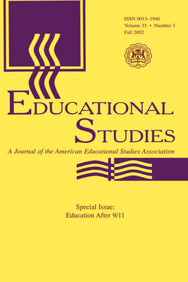 Education After 9 11 A Special Issue of Educational Studies