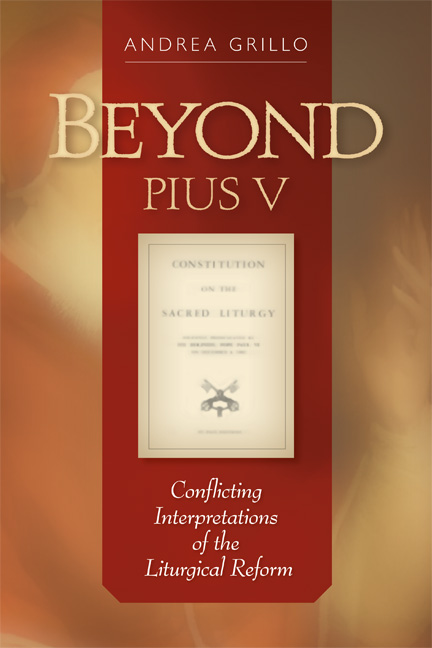 Beyond Pius V By Andrea Grillo (Paperback) 9780814663028