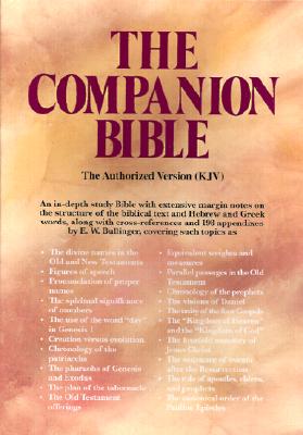 KJV Companion Bible Black Bonded Leather By E W Bulling (Leather)