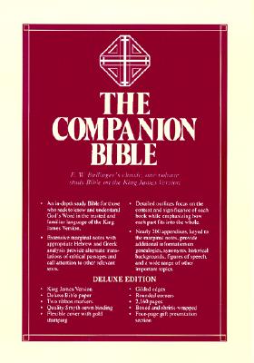 KJV Companion Bible Black Genuine Leather By E W Bulling (Leather)