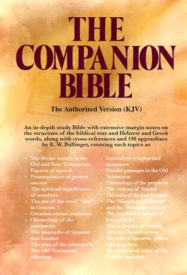 KJV Companion Bible Black Genuine Leather By E W Bulling (Leather)